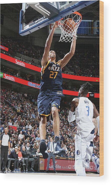 Rudy Gobert Wood Print featuring the photograph Rudy Gobert #17 by Melissa Majchrzak