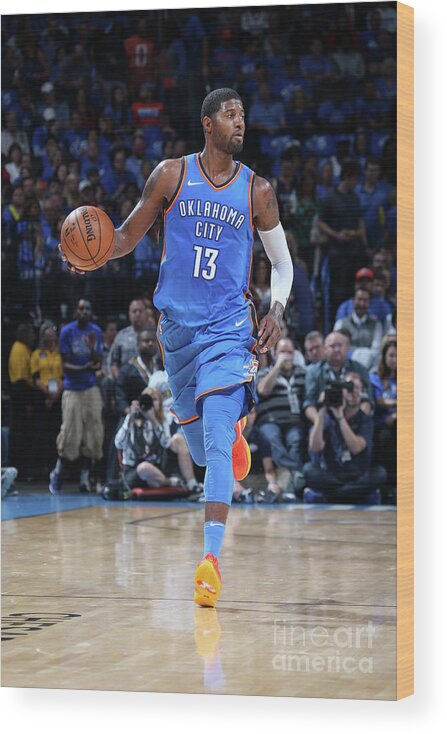 Paul George Wood Print featuring the photograph Paul George #18 by Layne Murdoch