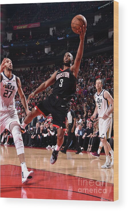 Chris Paul Wood Print featuring the photograph Chris Paul #19 by Bill Baptist