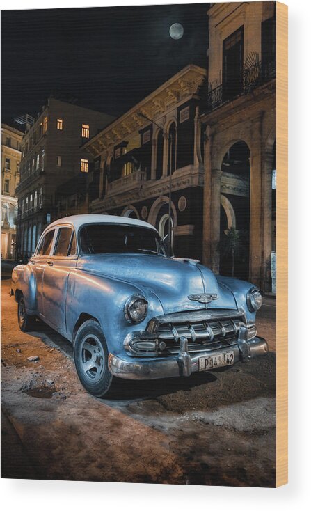 American Car Wood Print featuring the photograph 1953 Chevrolet Deluxe by Micah Offman