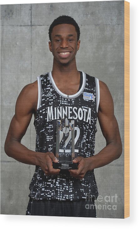 Nba Pro Basketball Wood Print featuring the photograph Andrew Wiggins by Jesse D. Garrabrant