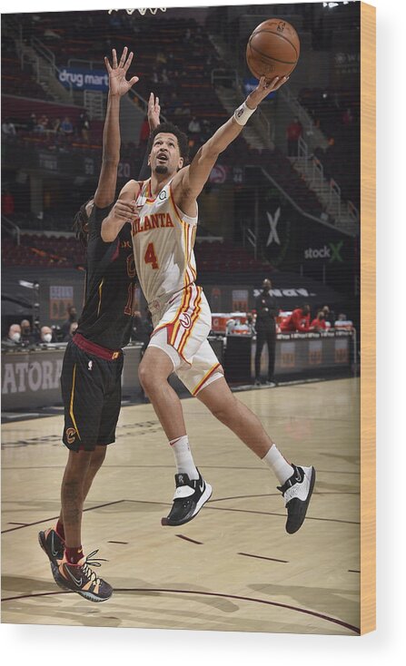 Skylar Mays Wood Print featuring the photograph Atlanta Hawks v Cleveland Cavaliers #2 by David Liam Kyle