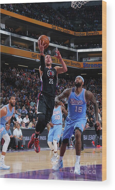 Nba Pro Basketball Wood Print featuring the photograph Austin Rivers by Rocky Widner