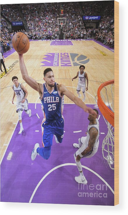 Ben Simmons Wood Print featuring the photograph Ben Simmons #2 by Rocky Widner