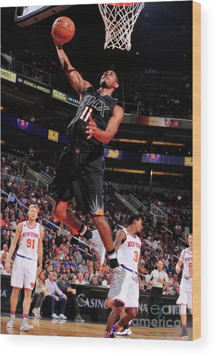 Nba Pro Basketball Wood Print featuring the photograph Brandon Knight by Barry Gossage