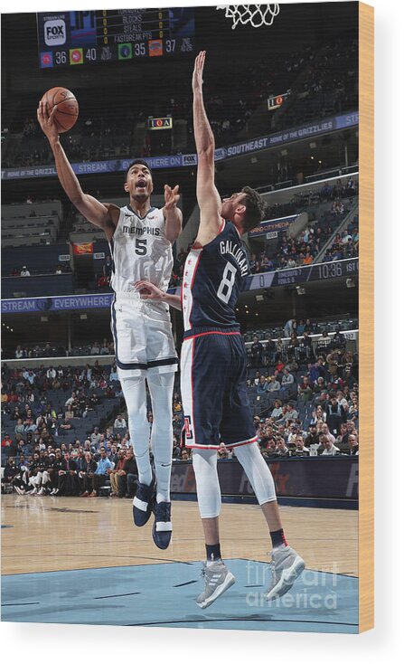 Nba Pro Basketball Wood Print featuring the photograph Bruno Caboclo by Joe Murphy