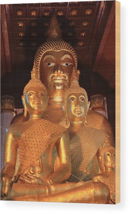 Statue Wood Print featuring the photograph Buddha Thailand #2 by Kongdigital