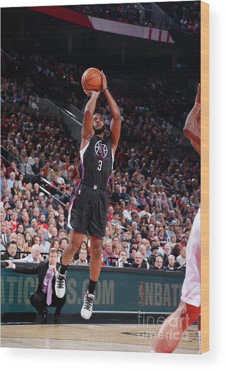 Chris Paul Wood Print featuring the photograph Chris Paul by Sam Forencich