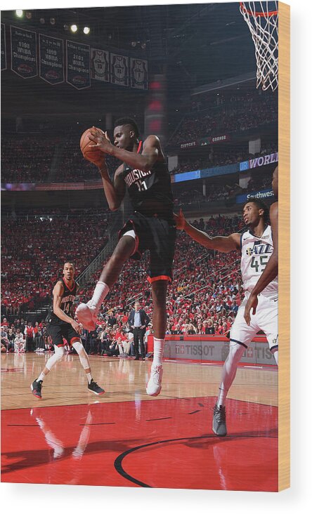 Playoffs Wood Print featuring the photograph Clint Capela by Andrew D. Bernstein