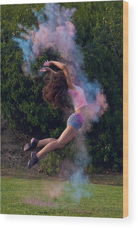 Outdoors Wood Print featuring the photograph Colorful dance #2 by Francesco Carta fotografo