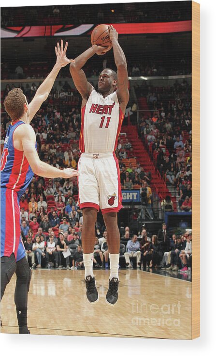 Dion Waiters Wood Print featuring the photograph Dion Waiters by Oscar Baldizon