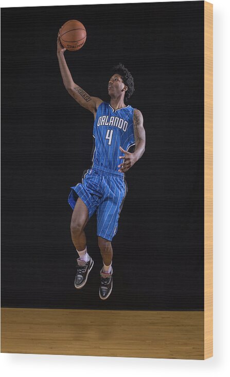 Nba Pro Basketball Wood Print featuring the photograph Elfrid Payton #2 by Nick Laham