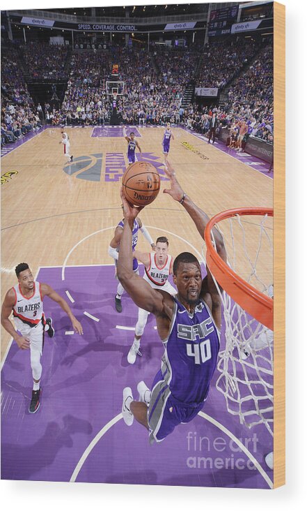 Nba Pro Basketball Wood Print featuring the photograph Harrison Barnes by Rocky Widner