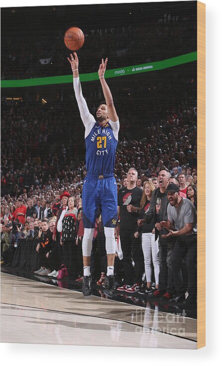 Playoffs Wood Print featuring the photograph Jamal Murray by Sam Forencich