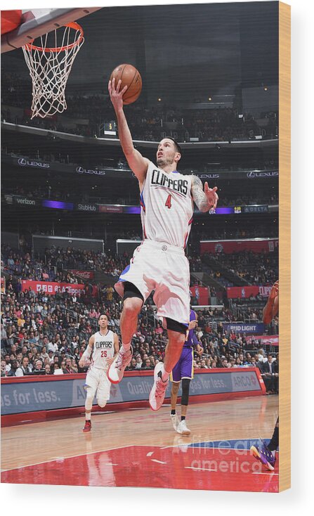 Nba Pro Basketball Wood Print featuring the photograph J.j. Redick by Andrew D. Bernstein