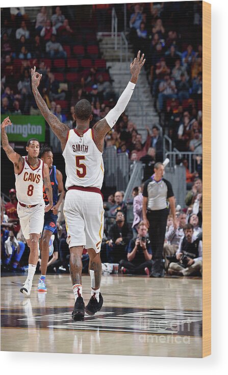 Jr Smith Wood Print featuring the photograph J.r. Smith #2 by David Liam Kyle