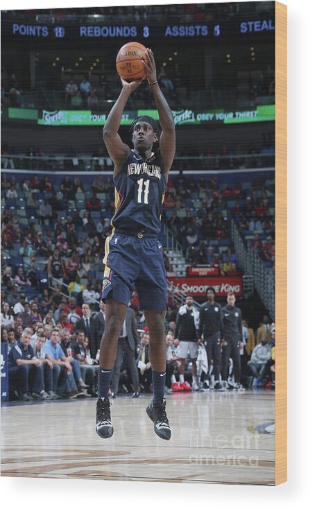 Jrue Holiday Wood Print featuring the photograph Jrue Holiday #2 by Layne Murdoch