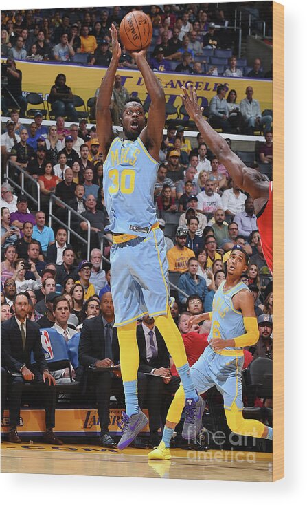 Julius Randle Wood Print featuring the photograph Julius Randle by Andrew D. Bernstein
