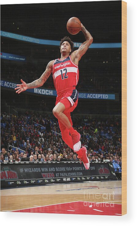 Nba Pro Basketball Wood Print featuring the photograph Kelly Oubre by Ned Dishman