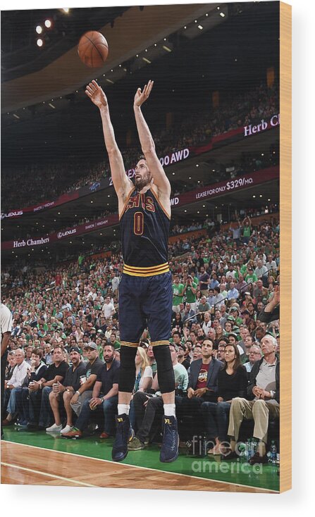 Playoffs Wood Print featuring the photograph Kevin Love by Brian Babineau