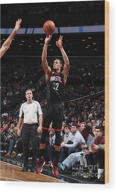 Nba Pro Basketball Wood Print featuring the photograph K.j. Mcdaniels by Nathaniel S. Butler