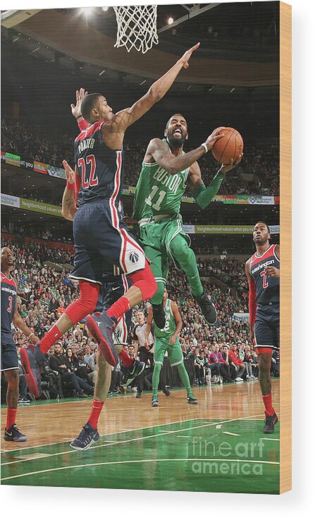 Nba Pro Basketball Wood Print featuring the photograph Kyrie Irving by Ned Dishman