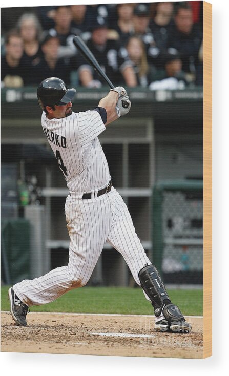 Playoffs Wood Print featuring the photograph Paul Konerko by Jamie Squire