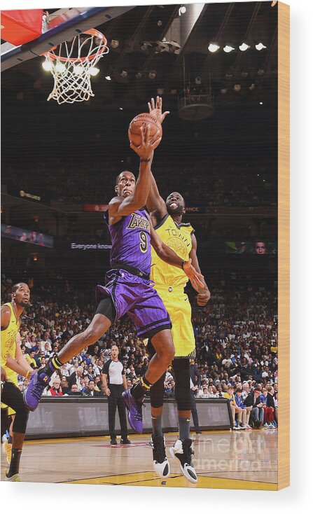 Rajon Rondo Wood Print featuring the photograph Rajon Rondo #2 by Noah Graham