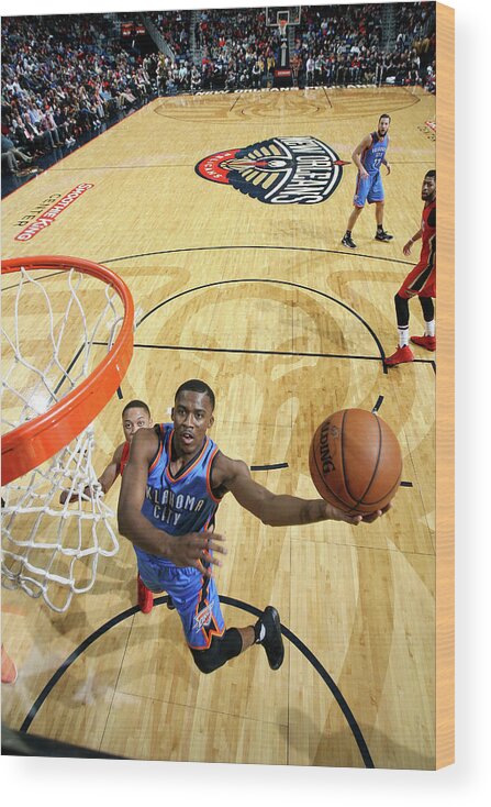 Smoothie King Center Wood Print featuring the photograph Semaj Christon by Layne Murdoch