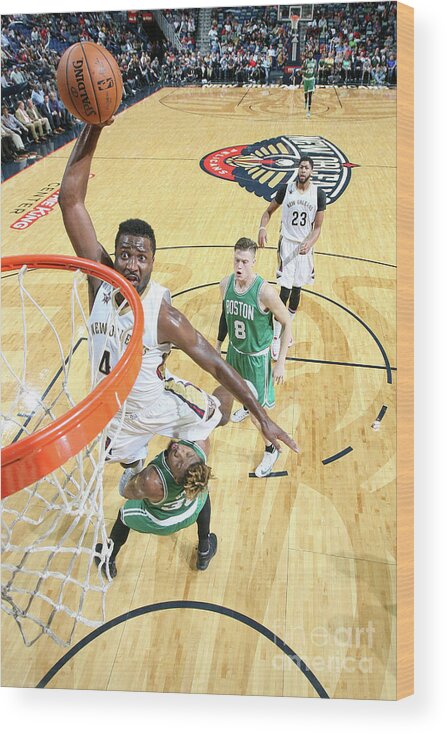 Smoothie King Center Wood Print featuring the photograph Solomon Hill by Layne Murdoch