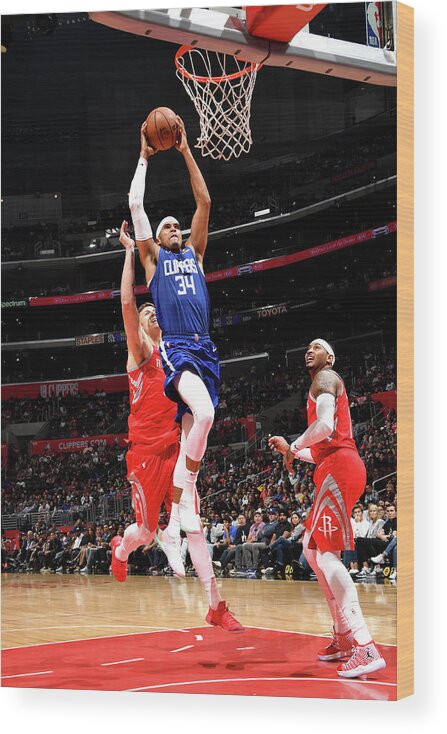 Tobias Harris Wood Print featuring the photograph Tobias Harris by Andrew D. Bernstein