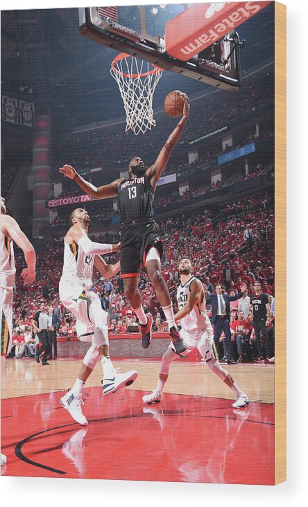 Playoffs Wood Print featuring the photograph James Harden by Andrew D. Bernstein