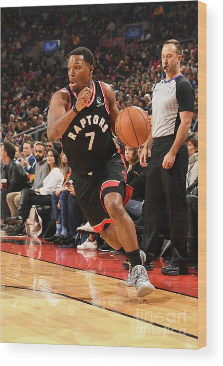 Kyle Lowry Wood Print featuring the photograph Kyle Lowry #20 by Ron Turenne