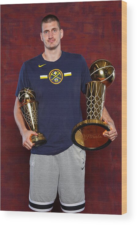 Playoffs Wood Print featuring the photograph 2023 NBA Finals - Denver Nuggets Championship Portraits by Jesse D. Garrabrant