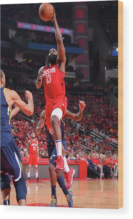 Playoffs Wood Print featuring the photograph James Harden by Bill Baptist