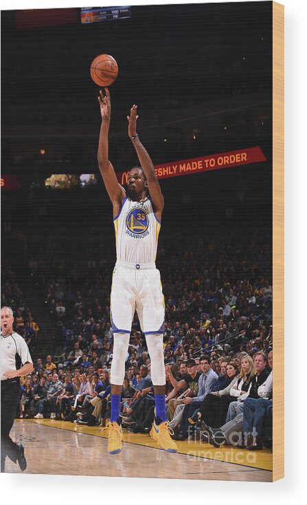 Nba Pro Basketball Wood Print featuring the photograph Kevin Durant by Noah Graham