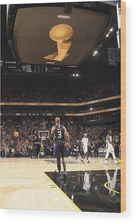 Chris Paul Wood Print featuring the photograph Chris Paul #27 by Andrew D. Bernstein