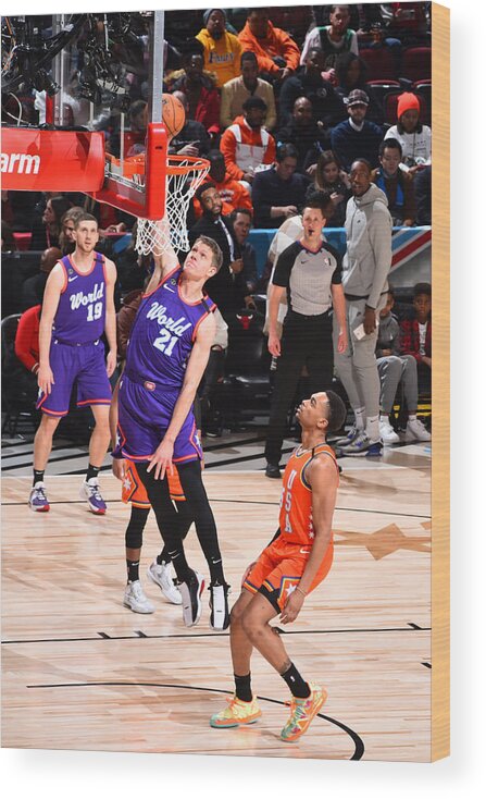 Moritz Wagner Wood Print featuring the photograph 2020 NBA All-Star - Rising Stars Game #3 by Jesse D. Garrabrant