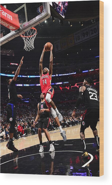 Brandon Ingram Wood Print featuring the photograph Brandon Ingram #3 by Adam Pantozzi