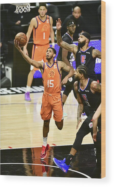 Cameron Payne Wood Print featuring the photograph Cameron Payne #3 by Barry Gossage
