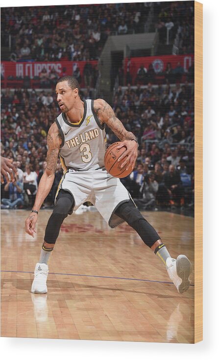 Nba Pro Basketball Wood Print featuring the photograph George Hill by Andrew D. Bernstein