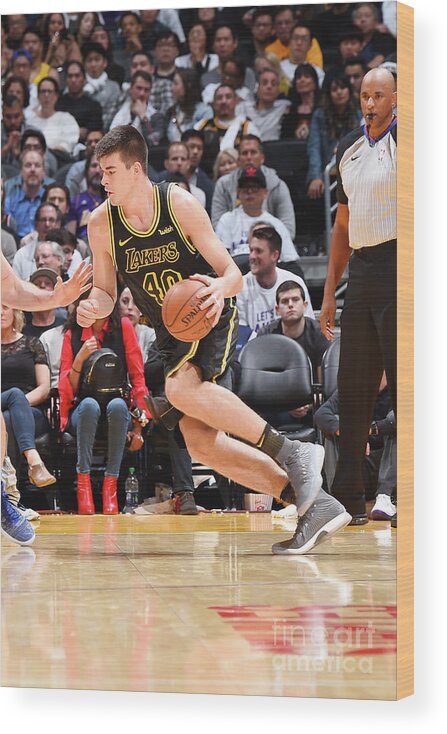 Nba Pro Basketball Wood Print featuring the photograph Ivica Zubac by Andrew D. Bernstein