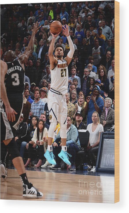Playoffs Wood Print featuring the photograph Jamal Murray by Bart Young