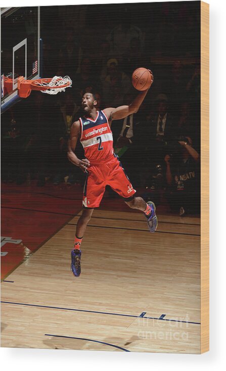 Smoothie King Center Wood Print featuring the photograph John Wall by Garrett Ellwood