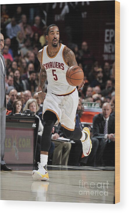 Jr Smith Wood Print featuring the photograph J.r. Smith by David Liam Kyle
