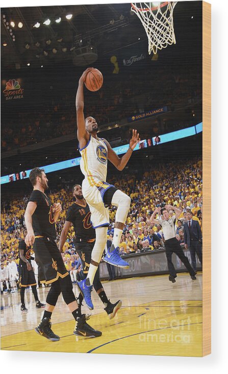 Kevin Durant Wood Print featuring the photograph Kevin Durant #3 by Andrew D. Bernstein