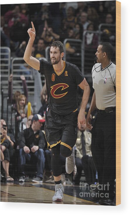 Kevin Love Wood Print featuring the photograph Kevin Love by David Liam Kyle