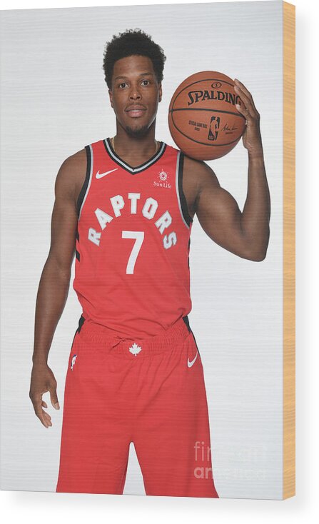 Media Day Wood Print featuring the photograph Kyle Lowry by Ron Turenne