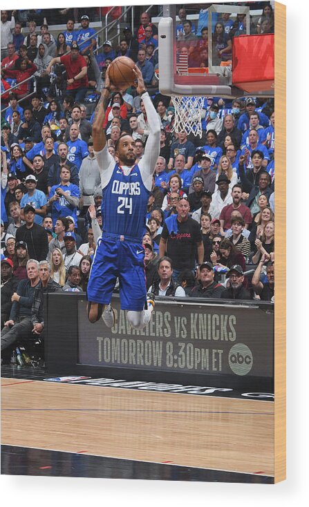 Norman Powell Wood Print featuring the photograph Norman Powell #3 by Andrew D. Bernstein