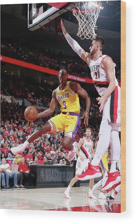 Nba Pro Basketball Wood Print featuring the photograph Rajon Rondo by Sam Forencich